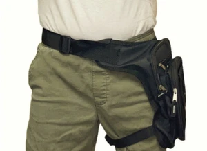 LARGE Waist Drop Leg Thigh Bag Outdoor Hip Belt Fanny Utility Pack Pouch Holster - Picture 1 of 12