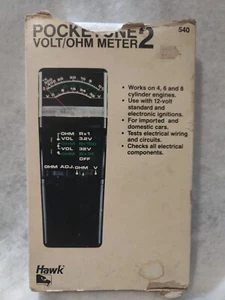 VINTAGE Hawk Pocketune 2 with storage pouch Volt/Ohm Meter 540 - Picture 1 of 10