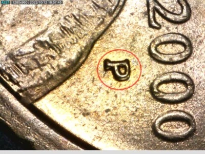 2000 P Sacagawea Dollar Coin Doubling On Mint Mark PCGS MS64 FREE SHIPPING - Image 1 of 4