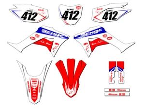 2019-2023 CRF 250 F BINARY Red Senge Graphics Kit Compatible with Honda - Picture 1 of 10