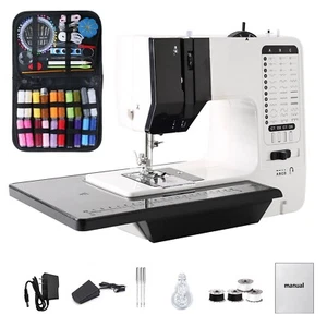 12 Stitch Mini Electric Sewing Machine + 113pcs Kit & Extension Table US Plug - Picture 1 of 18