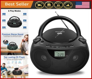 Tragbarer Bluetooth Ghettoblaster CD Player AM/FM Radio USB AUX MP3 Bass Boost - Bild 1 von 8