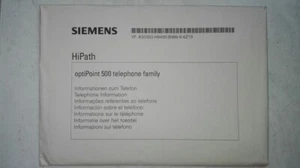 60 Stück SIEMENS optiPoint 500 Beipack Anleitung - A31003-H8400-B989-6-6Z19 neu - Bild 1 von 2