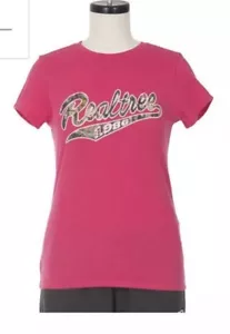Womens Ladies Realtree T Shirt Pink Camo Size Large - Picture 1 of 1