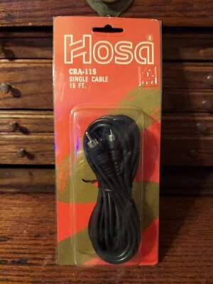 Cable único RCA a RCA de 15 pies Hosa Technology CRA-115. Nuevo en paquete Foto 1 de 4