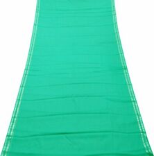 Green Vintage Woven Saree Silk Blend Traditional Used DIY Indian Sari SI18971
