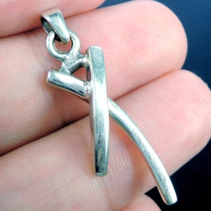Piccolo ciondolo argento sterling 925 ""Cancer Awareness"" gioielli fatti a mano - Foto 1 di 4
