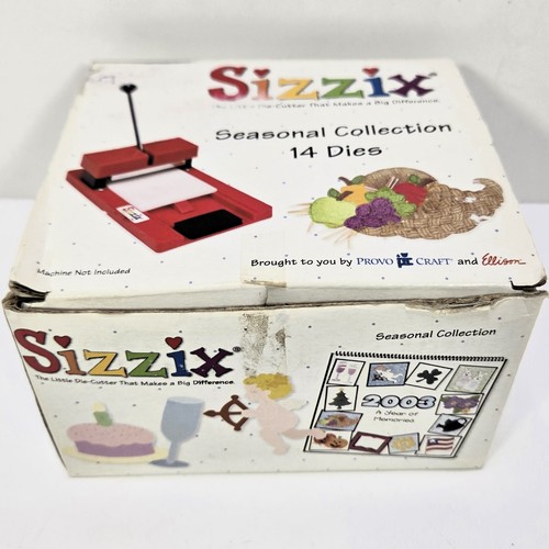 Sizzix Small Green Dies ~ SEASONAL COLLECTION ~ Lot of 14 Holiday ...