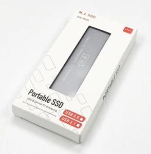 Alloggiamento disco rigido SSD M.2 a USB 3.1 Gen2 Type-C NVMe SATA doppio protocollo - Foto 1 di 4