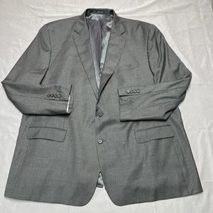 Ralph Lauren Blazer Gray Pin Stripe Wool Men's Size 56L business casual Formal - Picture 1 of 16