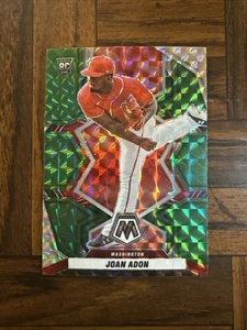 2022 Joan Adon Panini Mosaic #254 Green Mosaic Prizm Rookie Nationals RC - Bild 1 von 2