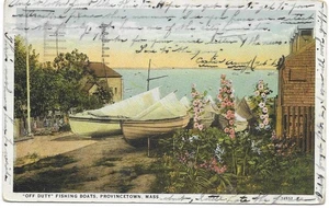 Anfang 1945 PC; "Off Duty" Fischerboote; Provincetown, Mass. - Bild 1 von 1