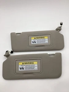 2009-2014 Acura TSX Left Right Sun Visor Visors Shades Pair Set Gray OEM - Picture 1 of 7
