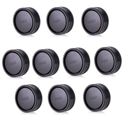 10pcs Camera Body Front Cover +Rear Lens Cap for Sony E mount NEX Camera - Image 1 of 4