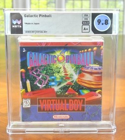 Nintendo Virtual Boy Game 3D GALACTIC PINBALL US Ver WATA 9.8 A+ GRADED & SEALED