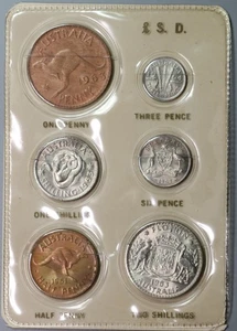 1966 Australia Decimal Changeover Souvenir BU 12 Pcs Coin Set (25072506R) - Picture 1 of 6