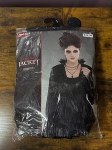 Dark Side Jacket Gothic Black Fancy Dress Up Halloween Adult Costume Accessory - Picture 1 of 5