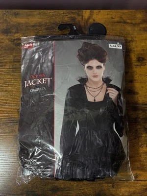 Dark Side Jacket Gothic Black Fancy Dress Up Halloween Adult Costume Accessory - Image 1 of 4