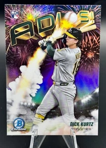 2025 Bowman Chrome Nick Kurtz Rookie Adios Insert #AD-23 Athletics RC - Picture 1 of 2