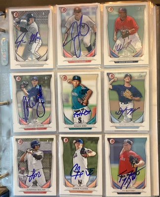2014 BOWMAN PROSPECTS SIGNED AUTOGRAPHED ROOKIE CARDS - Image 1 of 4