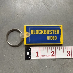 Blockbuster Video Schlüsselanhänger Gummi blau gelb 90er Jahre Y2K Vintage - Bild 1 von 3