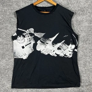Karl Lagerfeld T Shirt Mens Size Small Black Graphic Sleeveless Tee - Picture 1 of 14