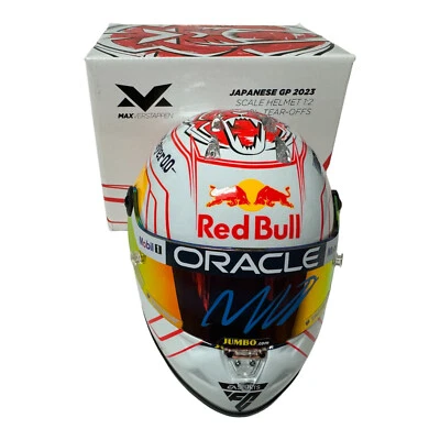 Capacete de F1 autografado Max Verstappen temporada 1:2 2023 Red Bull Beckett BAS - Imagem 1 de 4