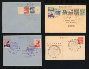 1943 Japan Occupation Malaya Covers, Malacca & Syonan Singapore w FDC WWII Fine - Picture 1 of 5