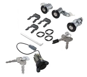 1987-1993 Mustang OEM Ignition Entry Door Trunk Hatch Glove Box Lock 5 pc Set - Bild 1 von 1