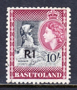 BASUTOLAND — SCOTT 71a — 1961 QEII 1R RECARGO, TIPO I — USADO — SCV $27 - Imagen 1 de 2