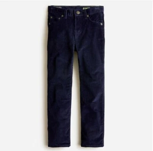New Crewcuts Boys Stretch Corduroy Pants 12 14 16 Navy Blue Cotton Elastic Waist - Picture 1 of 2