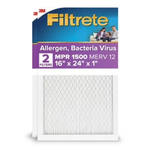 Filtrete 16x24x1, AC Furnace Air Filter, MPR 1500, 2 PACK (539) - Picture 1 of 5
