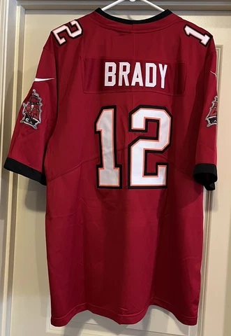 RARE Tom Brady Tampa Bay Buccaneers NIKE On Field Genuine XL Jersey Super Bowl Cover