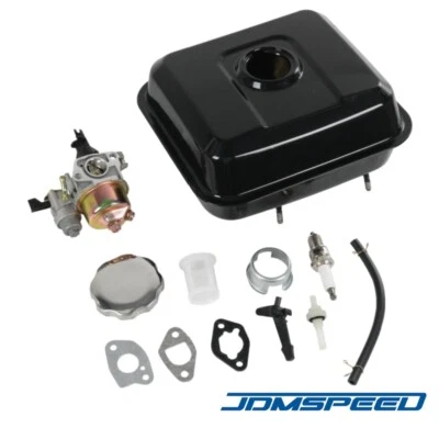 JDMSPEED Gas Fuel Tank Carburetor Kit Fits Predator 212cc 196cc Honda GX160 GX200