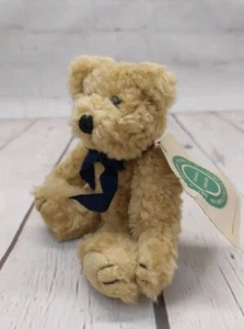 Boyds Bears 6” in Tan Teddy Bear Plush Blue Bow 1990-1995 Jointed Limbs - Picture 1 of 10