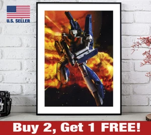 Macross Poster 18" x 24" Print Retro 70s Classic Anime Robotech Wall Art Decor 5 - Picture 1 of 3