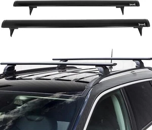 Roof Rack Crossbars for Jeep Compass 2011-2016 Black Rooftop Luggage Carrier  - Picture 1 of 11