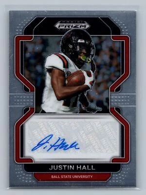 Justin Hall 2023 Panini Prizm Draft Picks #RA-JHA 2022 Prizm Draft Picks Auto - Image 1 of 2