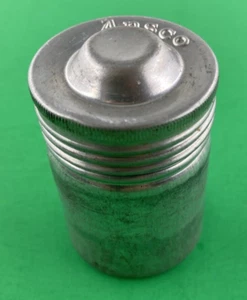 Vintage Ansco Embossed Metal 35mm Film Canister Silver Tone  - Picture 1 of 5