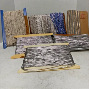 Vintage Lot of Shimmering Trim Sew Crafts Projects, Variety of Widths & Lengths - Picture 1 of 9