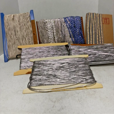 Vintage Lot of Shimmering  Trim Sew Crafts Projects, Variety of Widths & Lengths - Image 1 of 4
