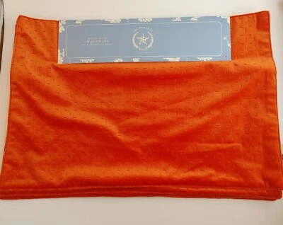 The Prairie Rachel Ashwell Placemats Fall Halloween Orange New Set of 4 NWT - Image 1 of 4