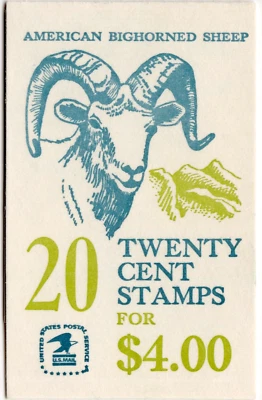 Scott #BK142 (1949a) Bighorn Booklet of 20 Stamps - MNH P#3 - Image 1 of 2