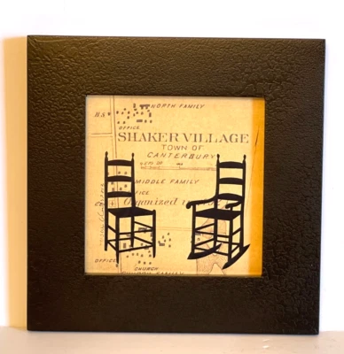 DE COLECCIÓN WENDY WUBBELS CORTE A MANO ARTE POPULAR CORTE TIJERA. SILUETA. "Silla agitadora" Foto 1 de 4