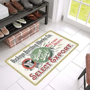 Vintage Style Buckeye Select Export Beer Label Door Mat Indoor Outdoor Decor - Picture 1 of 5