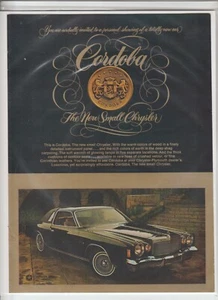 "Anuncio original de revista Chrysler Córdoba 1975 ""El nuevo pequeño Chrysler" - Imagen 1 de 1