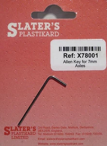 Slaters X78001 - Llave Allen de 1,27 mm para ejes Slaters de 7 mm de diámetro - Poste DSA - Imagen 1 de 13