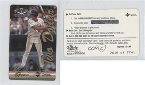 1995 Classic Assets Phone Cards $2 Gold /7741 Ben Grieve Rookie RC