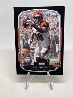 2013 Bowman Black Cincinnati Bengals Football Card #80 A.J. Green - Image 1 of 2
