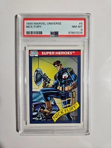 Marvel Universe Impel Nick Fury #5 1990 PSA 8 - Picture 1 of 2